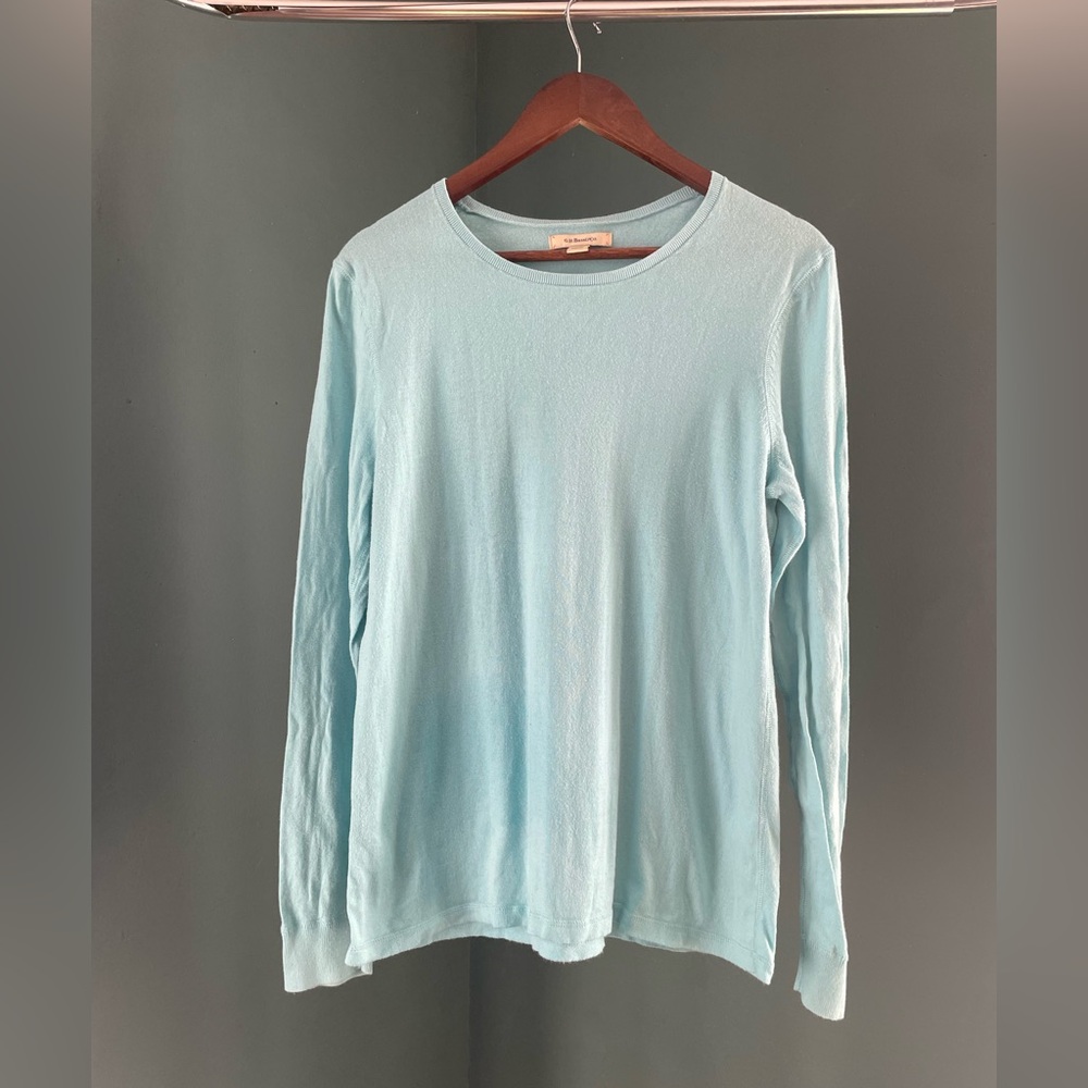 G.H. Bass & Co. Sky Blue light weight Cotton Sweater
